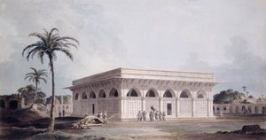 Altmış Dördüncü Sütun Nizamuddin, Delhi, by Thomas Daniell
