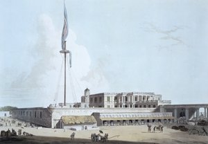 Hükümet Konağı, St. George Kalesi, Thomas ve William (1769-1837) Daniell, 1798 tarafından oyulmuş 