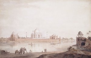 Tac Mahal, Agra, Uttar Pradesh, 1789 by Thomas Daniell