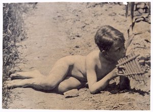 Arcadia için Ben Crowell Çalışması, c. 1883. by Thomas Eakins