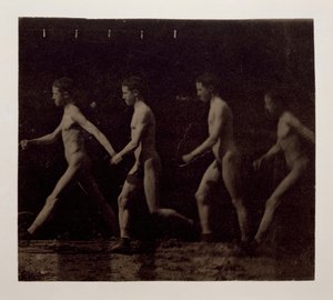 Tanımlanamayan Modelin Marey Tekerlek Fotoğrafları, 1884. by Thomas Eakins