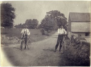 Bisikletler Üzerine Samuel Murray ve Benjamin Eakins, c. 1895-1899. by Thomas Eakins