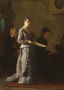 Acıklı Bir Şarkı Söylemek, 1881. by Thomas Eakins