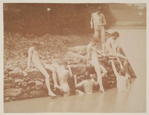 Yüzme Çalışması, 1883. by Thomas Eakins