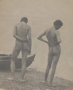 Thomas Eakins ve John Laurie Wallace Sahilde, yaklaşık. 1883. by Thomas Eakins