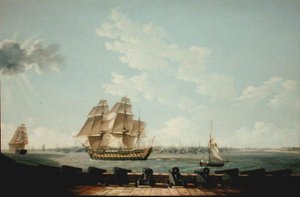 Southsea Battery (tuval üzerine yağlı boya) by Thomas Elliott