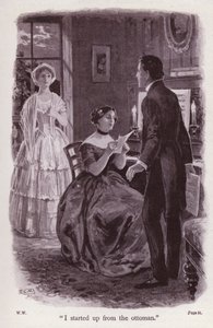 Wilkie Collins tarafından Beyazlı Kadın için İllüstrasyon (litho) by Thomas Eyre Macklin
