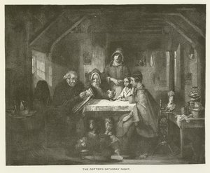 Cotters Cumartesi Gecesi by Thomas Faed