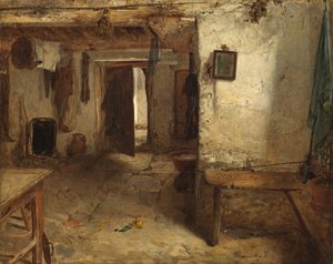 West Highland Kır Evi İç by Thomas Faed