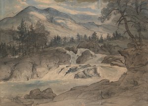 Labro Şelalesi, 1824-42. by Thomas Fearnley