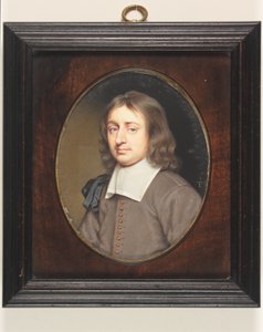 Christopher Simpson (parşömen üzerine sulu boya) by Thomas Flatman