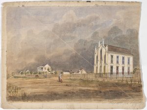 Mason Salonu, Matagorda, Teksas, 21 Mayıs 1852 (kağıt üzerine sulu boya)