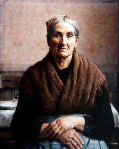 Madam Dafashno (tuval üzerine yağlı boya) by Thomas Frederick Mason Sheard