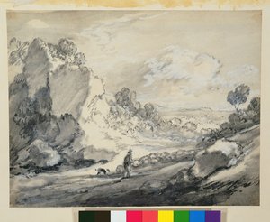 Bir Çoban ve Sürüsü by Thomas Gainsborough