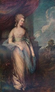 Georgiana, Devonshire Düşesi, 1783, 1911 by Thomas Gainsborough