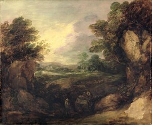 Figürlü Manzara, 1786 dolayları (tuval üzerine yağlı boya) by Thomas Gainsborough