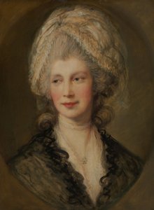 Kraliçe Charlotte. by Thomas Gainsborough
