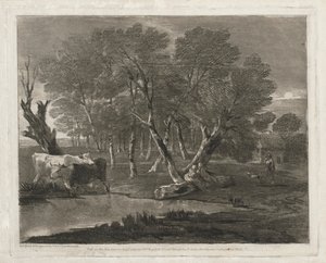 Bir Havuzun Yanında İnekler, Figürler ve Kulübe ile Ormanlık Manzara, 1797