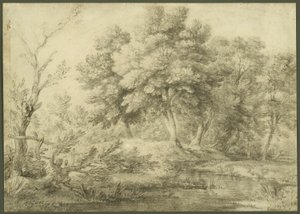 Dere ile Ormanlık Peyzaj by Thomas Gainsborough