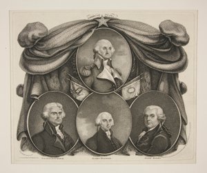 (Washington) Thomas Jefferson. - James Madison. -John Adams by Thomas Gimbrede