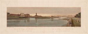 Paris'teki En Pitoresk Manzaralardan Yirmi Bir Seçki: Chaillot Köyü Manzarası, &c Pont de la Concorde'dan Alındı by Thomas Girtin