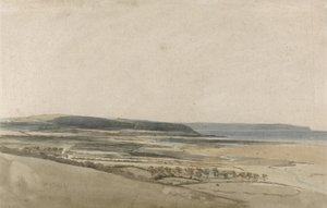 Taw Nehri Halici, Devon, c.1801 (kağıt üzerine kurşun kalem üzerine sulu boya) by Thomas Girtin