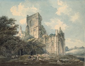 Kirkstall Manastırı, Yorkshire, c1790-1802 by Thomas Girtin
