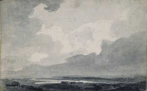 Moorland Görünümü, c1800 by Thomas Girtin