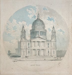 St Paul Katedrali, c1790 by Thomas Girtin
