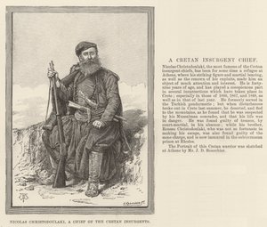Nicolas Christodoulaki, Giritli İsyancılar Şefi by Thomas Harrington Wilson