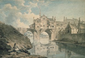 Elvet Köprüsü, Durham, 18.yy (kağıda wc ve kalem)