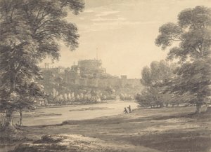 Eton Oyun Alanlarından Windsor Kalesi by Thomas Hearne