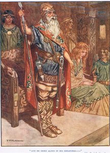 Ve büyüklüğü içinde yüksek sesle haykırdı (lito) by Thomas Heath Robinson