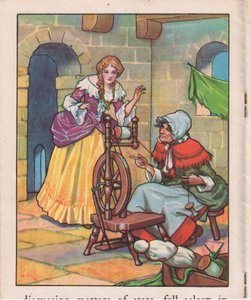 Çıkrıkta uyurken (lito) by Thomas Heath Robinson