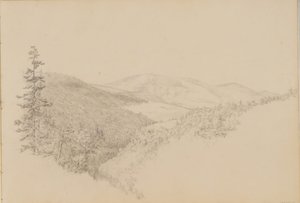 Kauterskill Clove, Sketchbook of Landscape and Animal Subjects, yak. 1860-64.