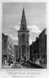 Christ Church, Spitalfields, Londra, 1817.