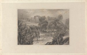Egglestone Manastırı, Barnard Kalesi yakınında by Thomas Higham