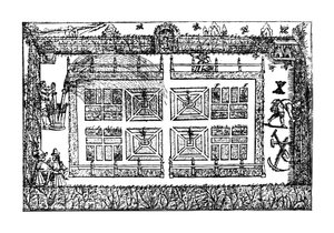 'Bahçıvanın Labirenti'nden Bir Bahçe, 1577