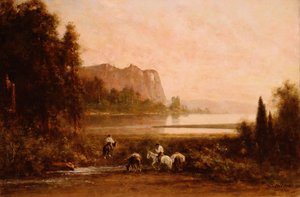 Yosemite Dağları'ndaki Tuzakçılar, 1899 by Thomas Hill