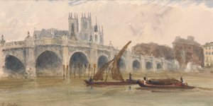 Westminster Köprüsü ve Abbey by Thomas Hollis
