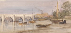 Lambeth Sahilinden Westminster Köprüsü by Thomas Hollis