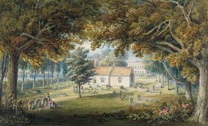Briton Ferry, Churchyard (suluboya, kurşun kalem ve kağıt üzerine arap zamkı)