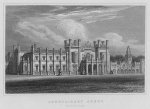 Abercairney Manastırı, Perthshire (gravür) by Thomas Hosmer Shepherd