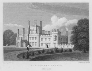 Blairquhan Kalesi, Ayrshire (gravür) by Thomas Hosmer Shepherd
