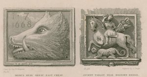 Domuz Kafası ve antik tablet by Thomas Hosmer Shepherd