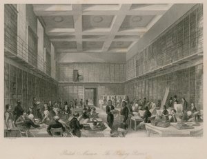British Museum, Okuma Odası by Thomas Hosmer Shepherd