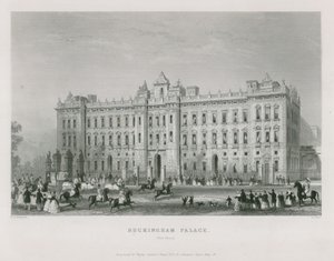 Buckingham Sarayı by Thomas Hosmer Shepherd
