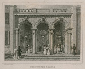 Burlington Arcade, Londra by Thomas Hosmer Shepherd