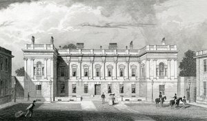 Burlington House, Kraliyet Sanat Akademisi, Piccadilly, Londra, c.1829-31 by Thomas Hosmer Shepherd