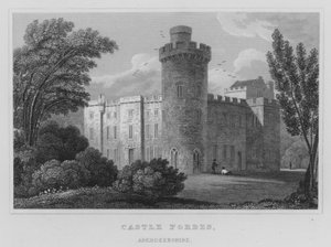 Castle Forbes, Aberdeenshire (gravür) by Thomas Hosmer Shepherd